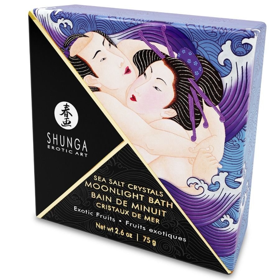 SHUNGA - SALES DE BAÑO AROMATIZADAS EXOTIC PURPLE 75 GR - DROGUERÍA - El Arte del Placer