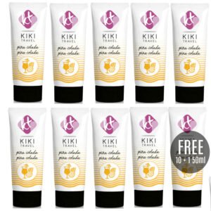 KIKÍ TRAVEL - LUBRICANTE SABOR A PIÑA COLADA 50 ML 10 + 1 GRATIS - DROGUERÍA - El Arte del Placer
