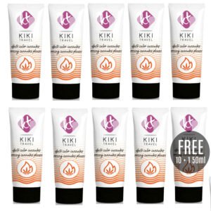 KIKÍ TRAVEL - GEL DESLIZANTE SABOR A CANNABIS EFECTO CALOR INTENSO 50ML 10  + 1 GRATIS - DROGUERÍA - El Arte del Placer
