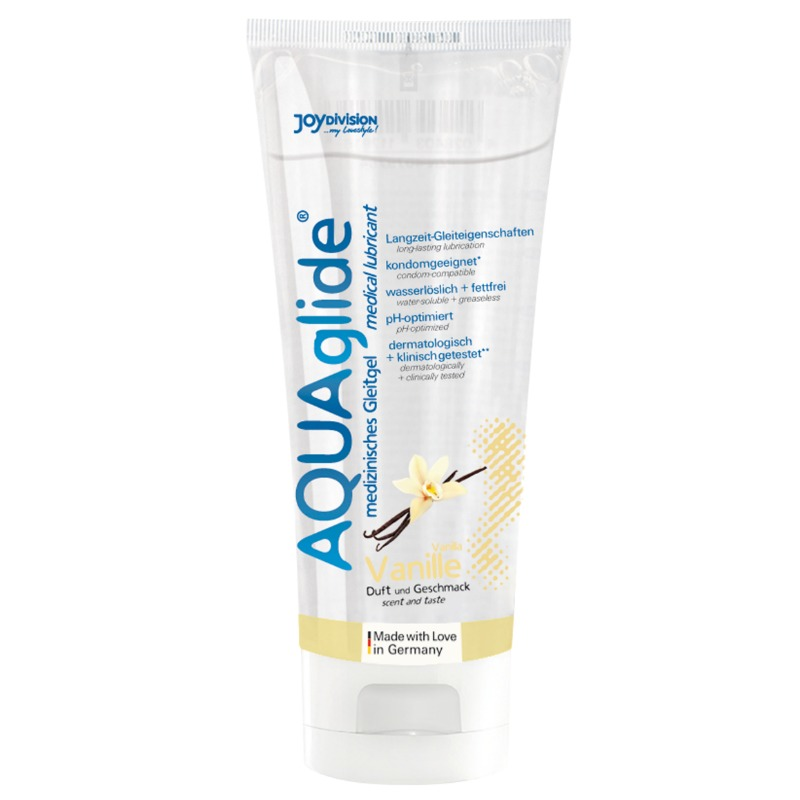 JOYDIVISION AQUAGLIDE - VAINILLA LUBRICANTE BASE AGUA 100 ML - Con deliciosos Sabores - El Arte del Placer