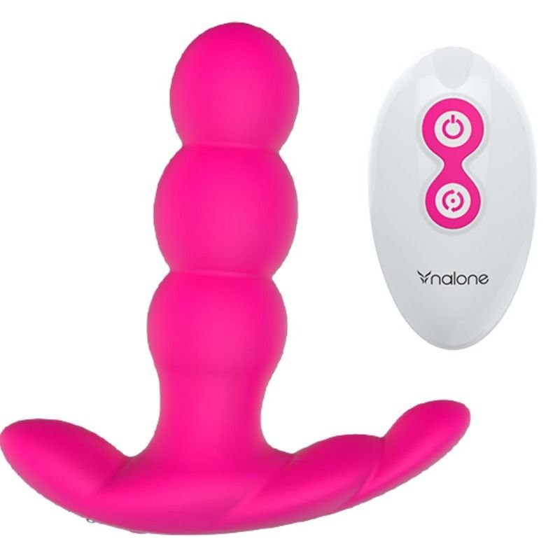 NALONE - PEARL VIBRADOR ANAL CONTROL REMOTO NEGRO - JUGUETES BIENESTAR - El Arte del Placer