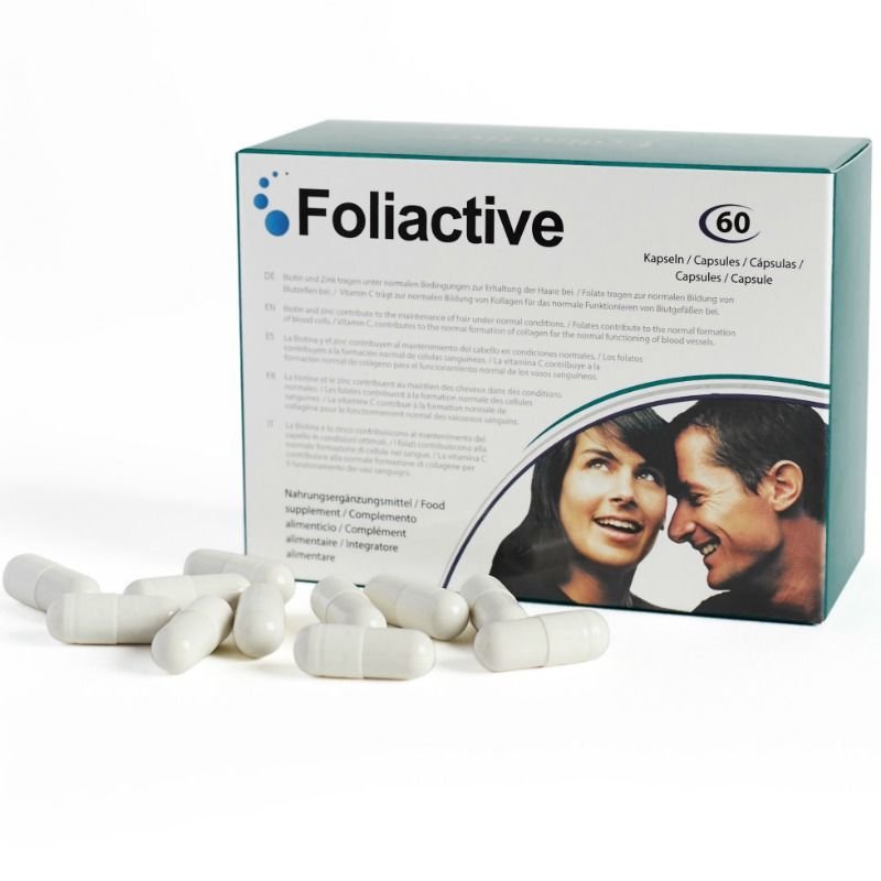 Foliactive Pills – Complemento alimenticio contra la caída del cabello - Cápsulas para Hombres - El Arte del Placer