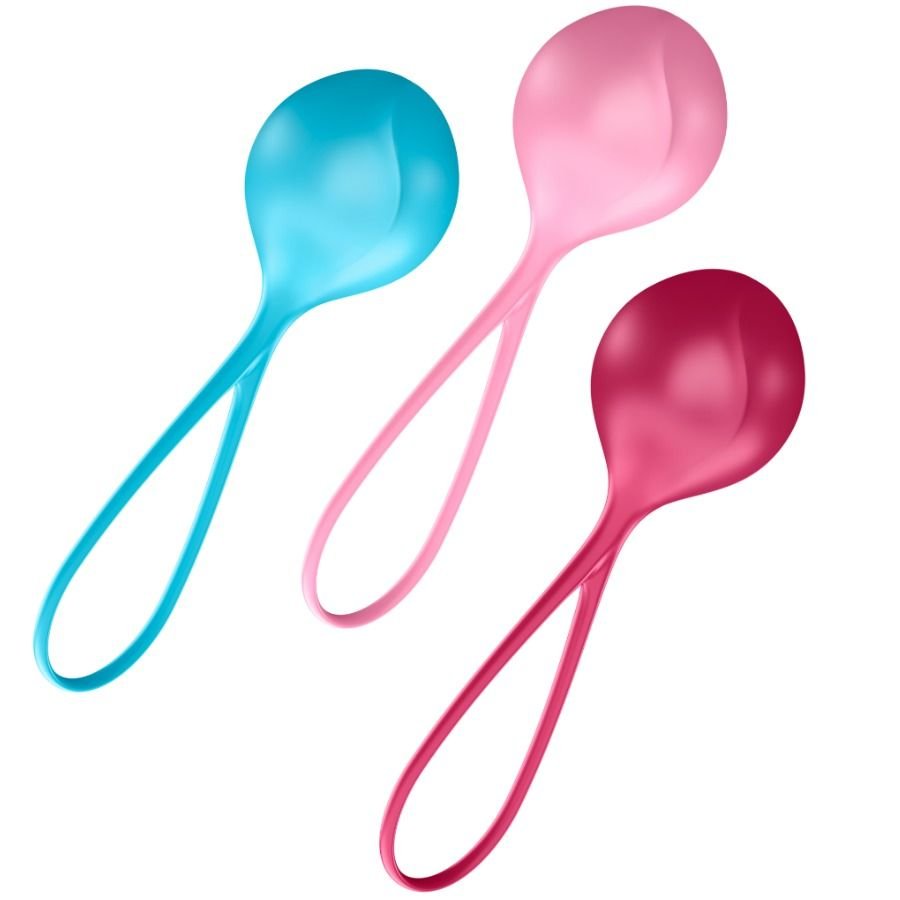 SATISFYER - LOVEBALLS TRAINING SET 3 - Bolas Chinas - El Arte del Placer