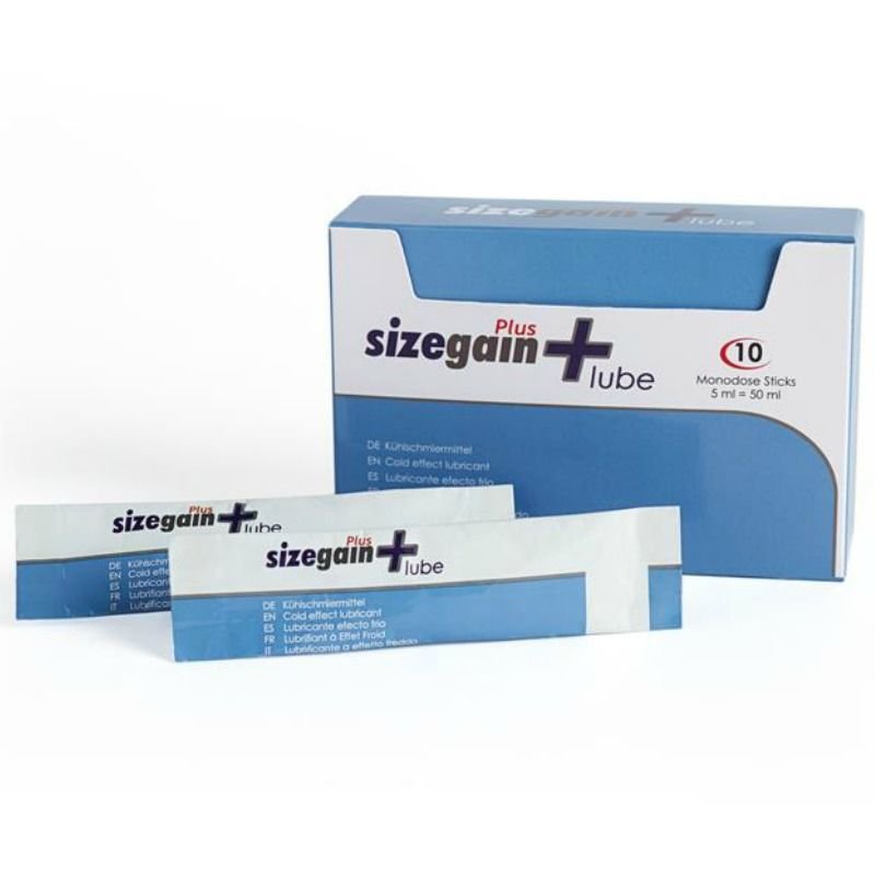 500 COSMETICS - SIZEGAIN PLUS LUBE LUBRICANTE EFECTO FRIO - DROGUERÍA - El Arte del Placer