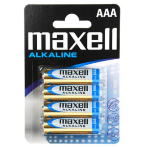 MAXELL - BATTERY ALCALINA AAA LR03 BLISTER*4 EU - ARTÍCULOS VARIOS - El Arte del Placer