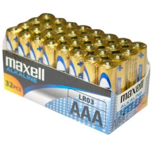 MAXELL - PILA ALCALINA AAA LR03 PACK*32 PILAS - ARTÍCULOS VARIOS - El Arte del Placer