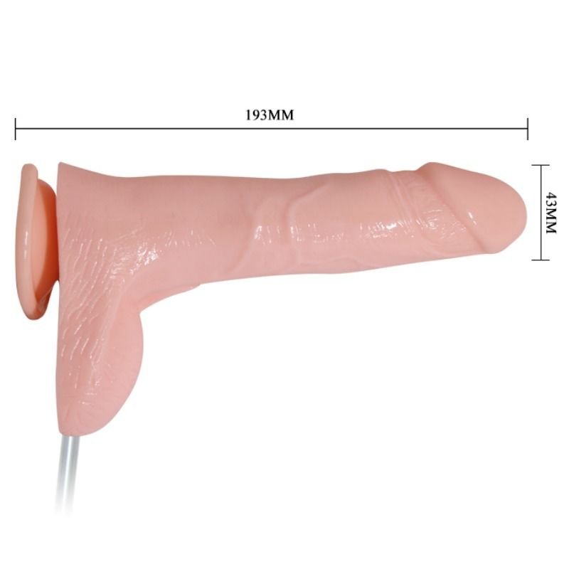 BAILE - WATERSPRAY VIBRATING AND EJACULATION FUNCTION PENIS - JUGUETES BIENESTAR - El Arte del Placer