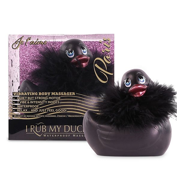 BIG TEASE TOYS - I RUB MY DUCKIE 2.0 | PATO VIBRADOR PARIS (BLACK) - Estimuladores - El Arte del Placer