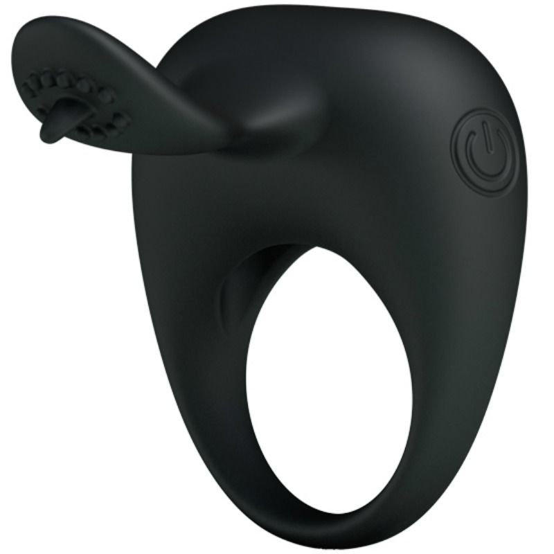 PRETTY LOVE - ANILLO VIBRADOR CON LENGUA - Accesorios para el pene - El Arte del Placer