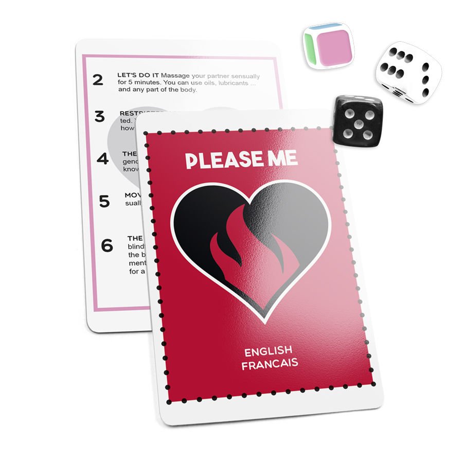 ARIA - PLEASE ME PLAY CARTAS + 3 DADOS - Juego de Dados - El Arte del Placer