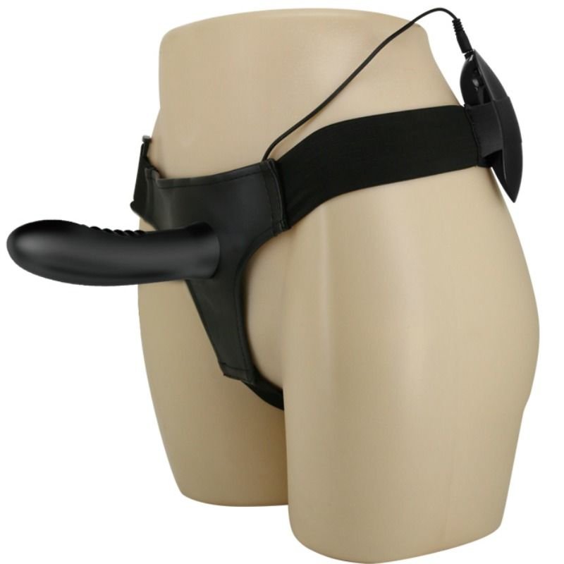 PRETTY LOVE - MYRON STRAP ON CON VIBRACIÓN Y DILDO HUECO - JUGUETES BIENESTAR - El Arte del Placer