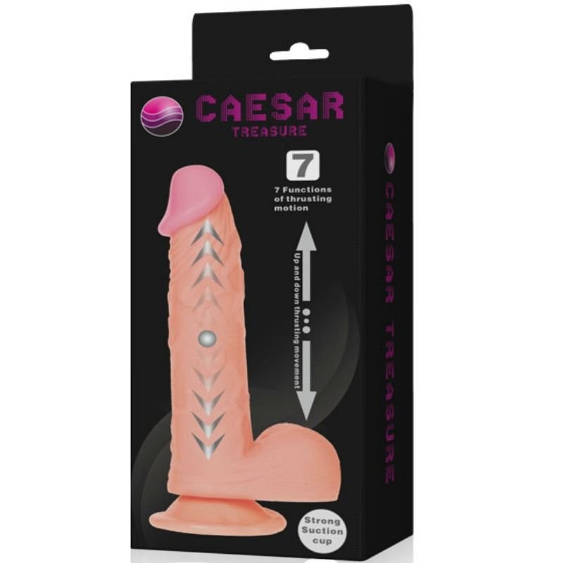 BAILE - CAESAR TREASURE DILDO REALÍSTICO FUNCION UP & DOWN - JUGUETES BIENESTAR - El Arte del Placer