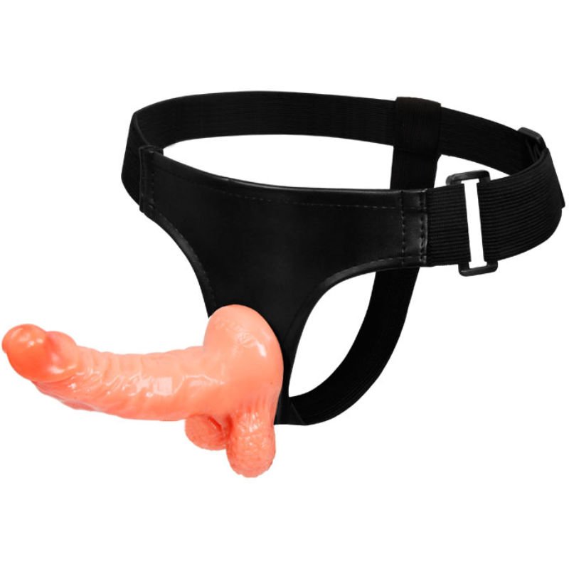BAILE - ARNÉS CON PENE REALÍSTICO Y BRAGUITA AJUSTABLE ULTRA PASSIONATE 15.5 CM - Arneses - El Arte del Placer