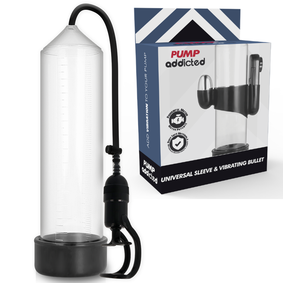 PUMP ADDICTED – BOMBA ERECCIÓN RX5 CON VIBRADOR - Accesorios para el pene - El Arte del Placer