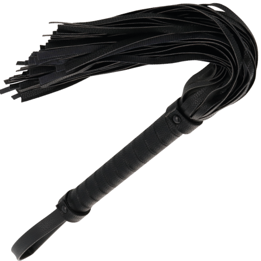 DARKNESS - LÁTIGO BONDAGE NEGRO 42CM LEATHER - Artículos BDSM - El Arte del Placer