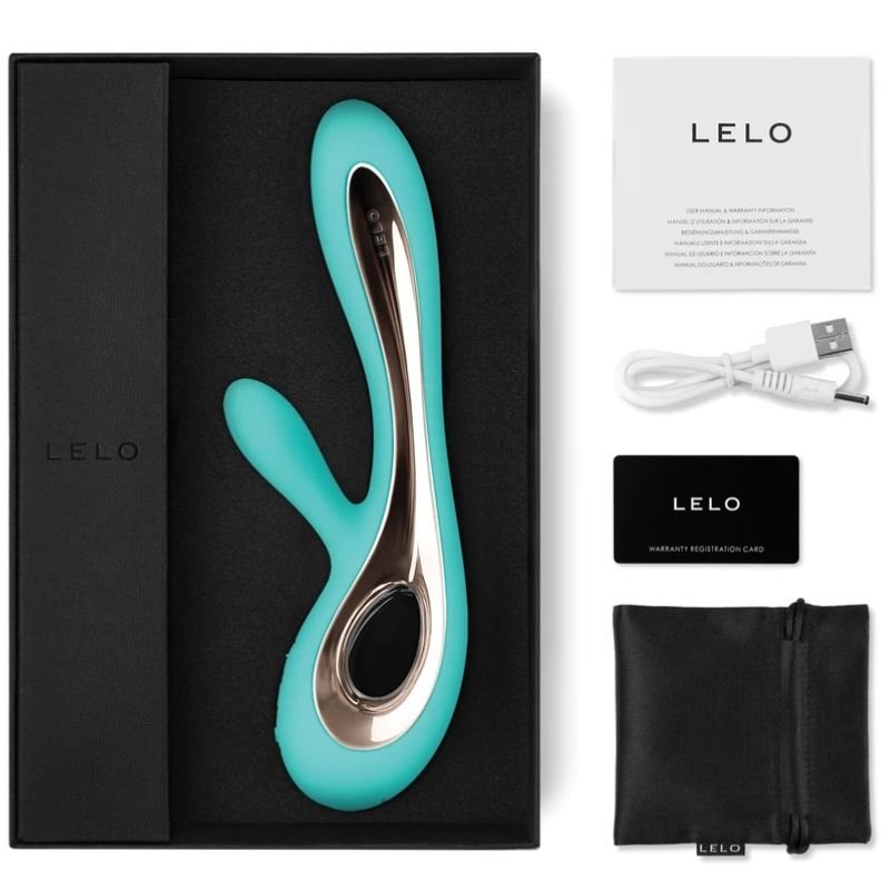 LELO - SORAYA 2 VIBRADOR RABBIT VERDE AGUA - Estimuladores - El Arte del Placer