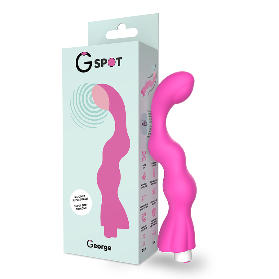 G-SPOT - GEORGE VIBRADOR PUNTO G ROSA CHICLE - JUGUETES BIENESTAR - El Arte del Placer