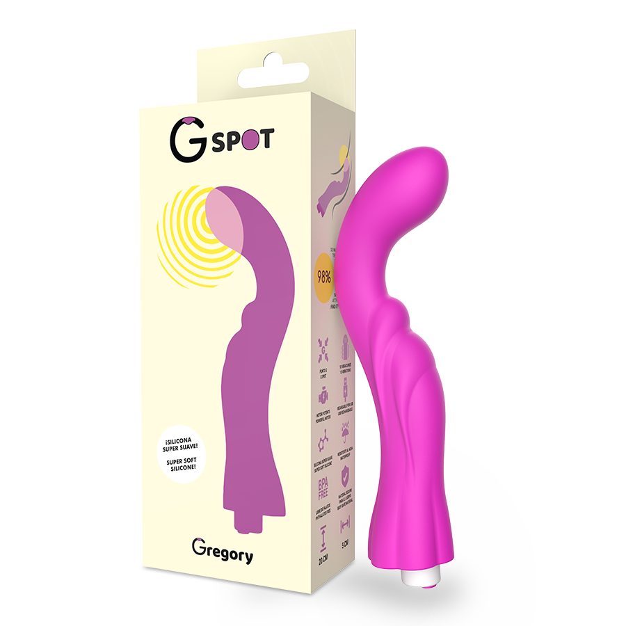 G-SPOT - GREGORY VIBRADOR VIOLETA - JUGUETES BIENESTAR - El Arte del Placer