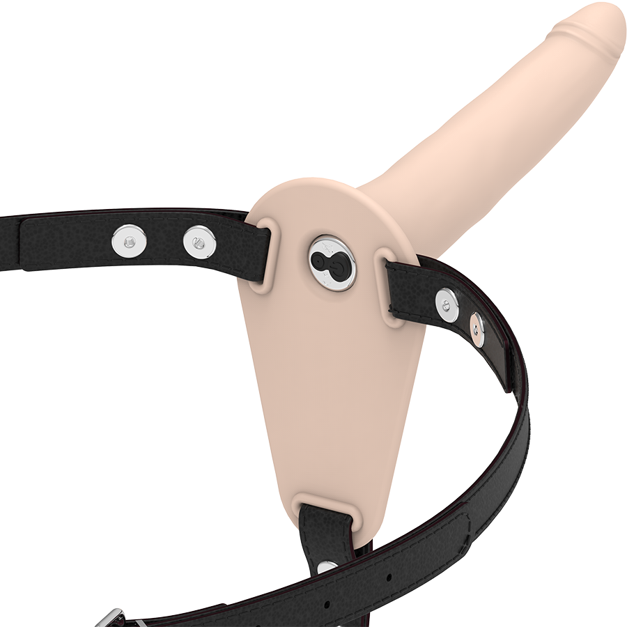 FETISH SUBMISSIVE HARNESS - VIBRADOR SILICONA FLESH 15 CM - Arneses - El Arte del Placer