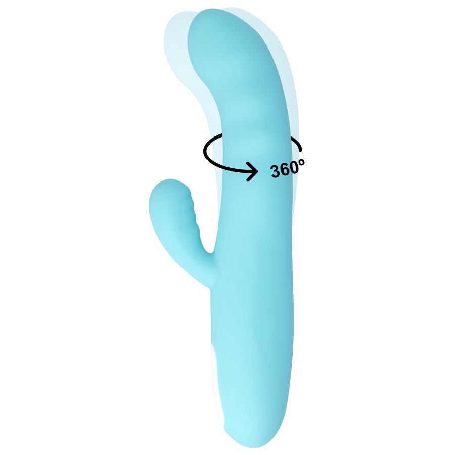 MIA - EIFFEL VIBRADOR ROTADOR AZUL TURQUESA - JUGUETES BIENESTAR - El Arte del Placer