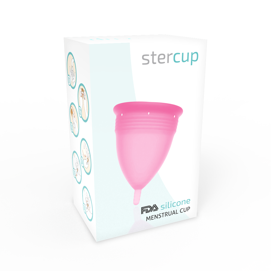 STERCUP - COPA MENSTRUAL FDA SILICONA ROSA - TALLA L - Imagen 6