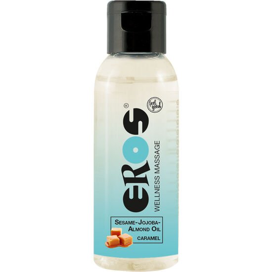 EROS - WELLNESS ACEITE MASAJE CARAMELO 50 ML - Aceites con Sabores - El Arte del Placer