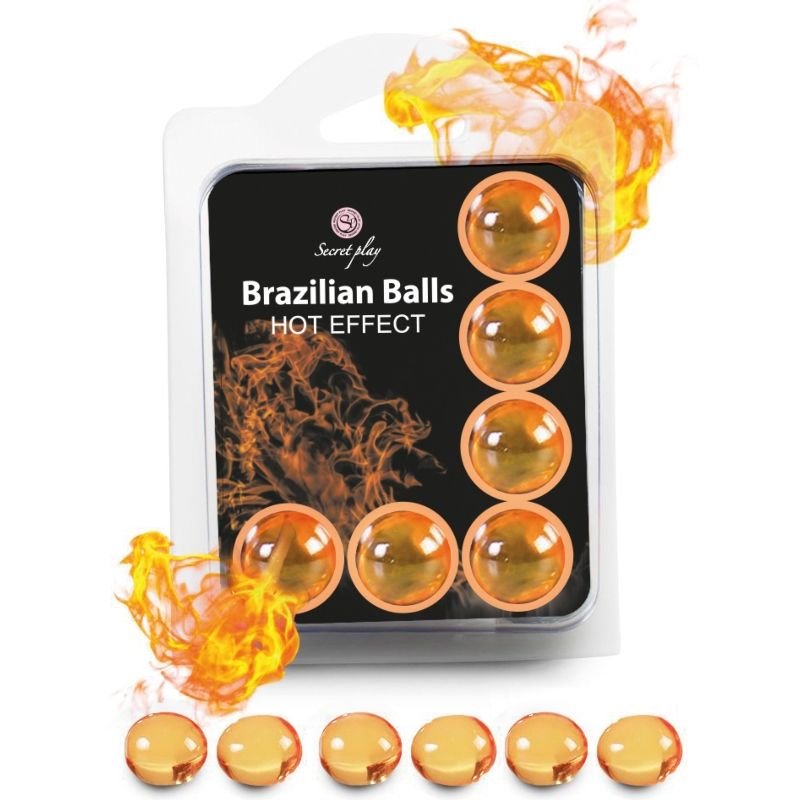 SECRETPLAY - SET 6 BRAZILIAN BALLS EFECTO CALOR - DROGUERÍA - El Arte del Placer