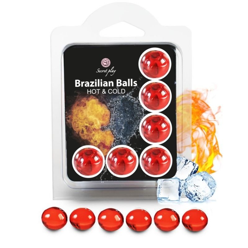 SECRETPLAY - SET 6 BRAZILIAN BALLS EFECTO FRIO Y CALOR - DROGUERÍA - El Arte del Placer