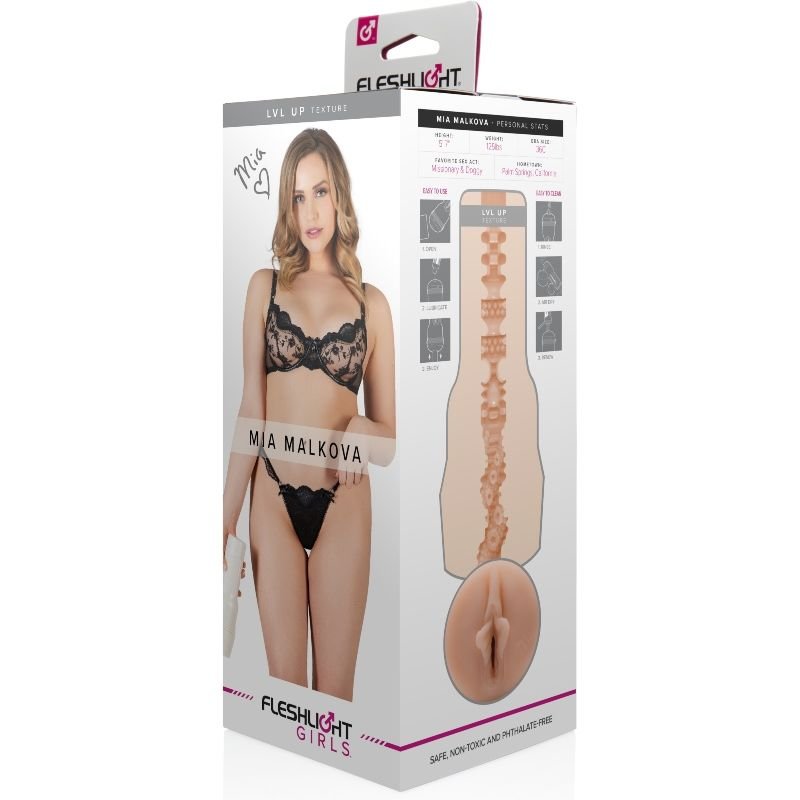 FLESHLIGHT GIRLS - MIA MALKOVA VAGINA LVL UP - JUGUETES BIENESTAR - El Arte del Placer