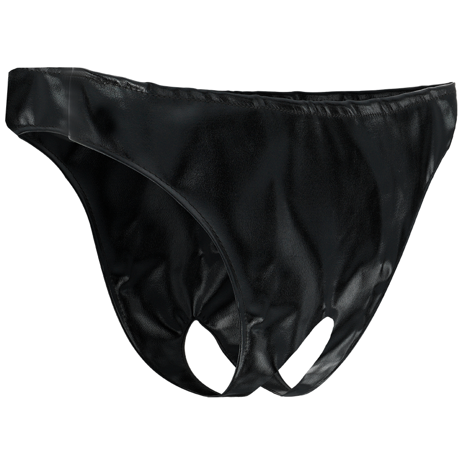 DARKNESS - PANTIES CON ABERTURA UNISEX TALLA ÚNICA - Estilo FETISH - El Arte del Placer