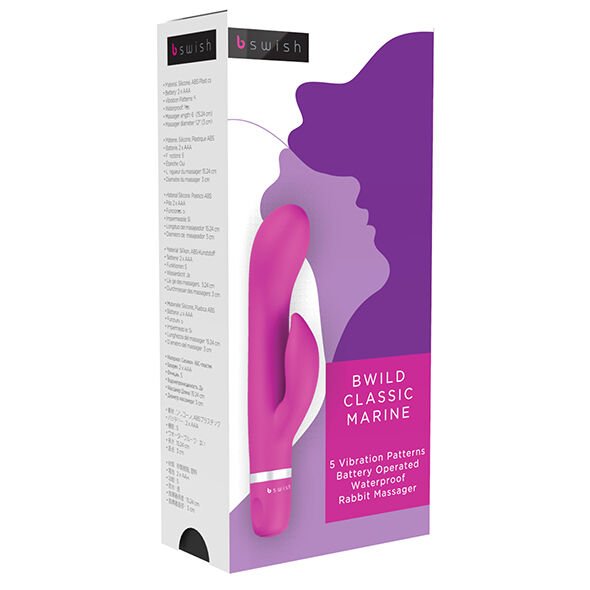 B SWISH - BWILD CLASSIC MARINE RABBIT VIBRATOR CERISE - JUGUETES BIENESTAR - El Arte del Placer