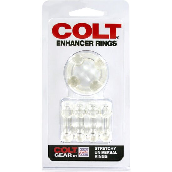 CALEXOTICS - COLT ENHANCER RINGS ANILLOS PARA EL PENE TRANSPARENTES - Accesorios para el pene - El Arte del Placer