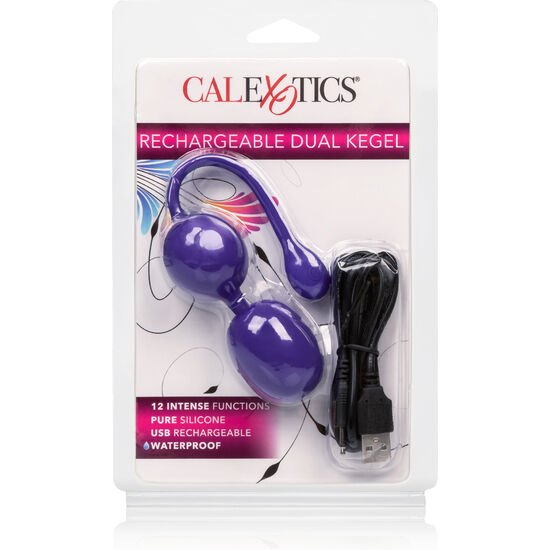 CALEXOTICS - BOLAS DUAL KEGEL RECARGABLES LILA - Bolas Chinas - El Arte del Placer