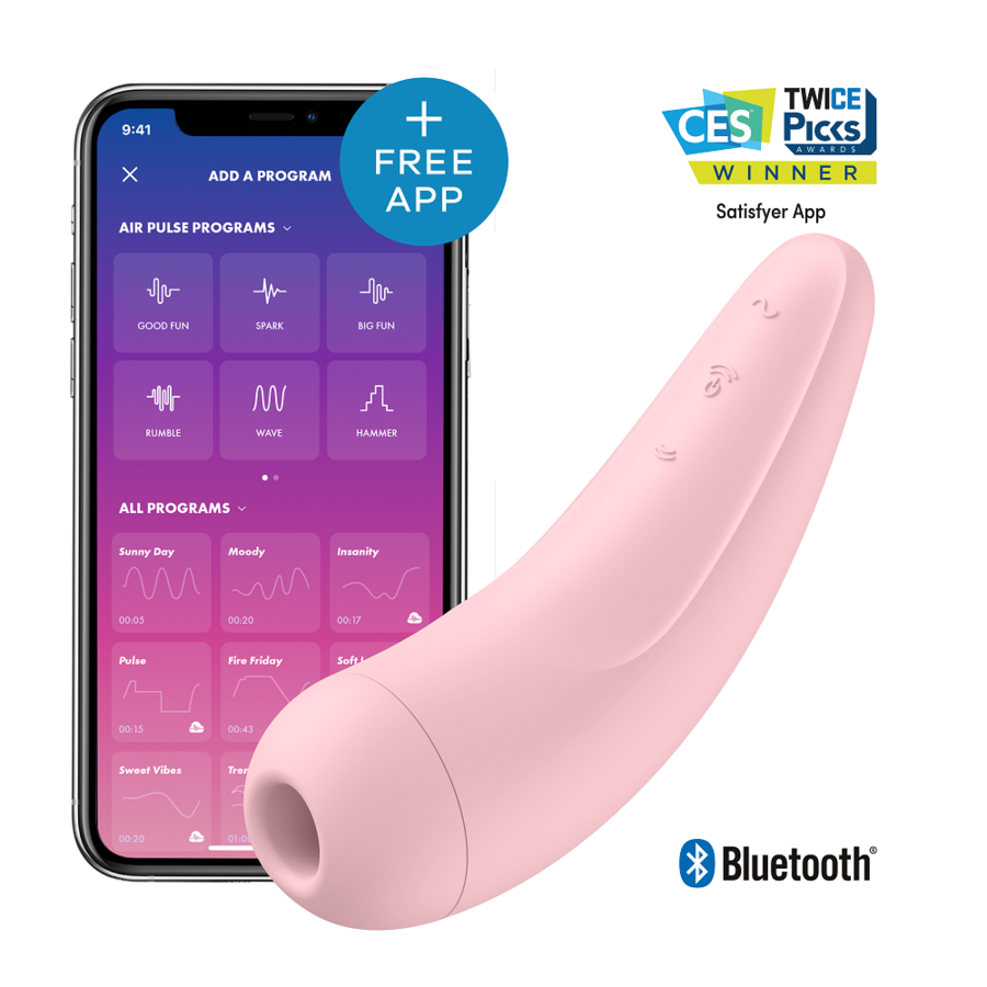 SATISFYER - CURVY 2 + ROSA - JUGUETES BIENESTAR - El Arte del Placer