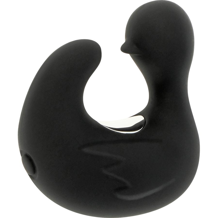 BLACK&SILVER - DEDAL PATO ESTIMULADOR DE SILICONA RECARGABLE DUCKYMANIA - JUGUETES BIENESTAR - El Arte del Placer