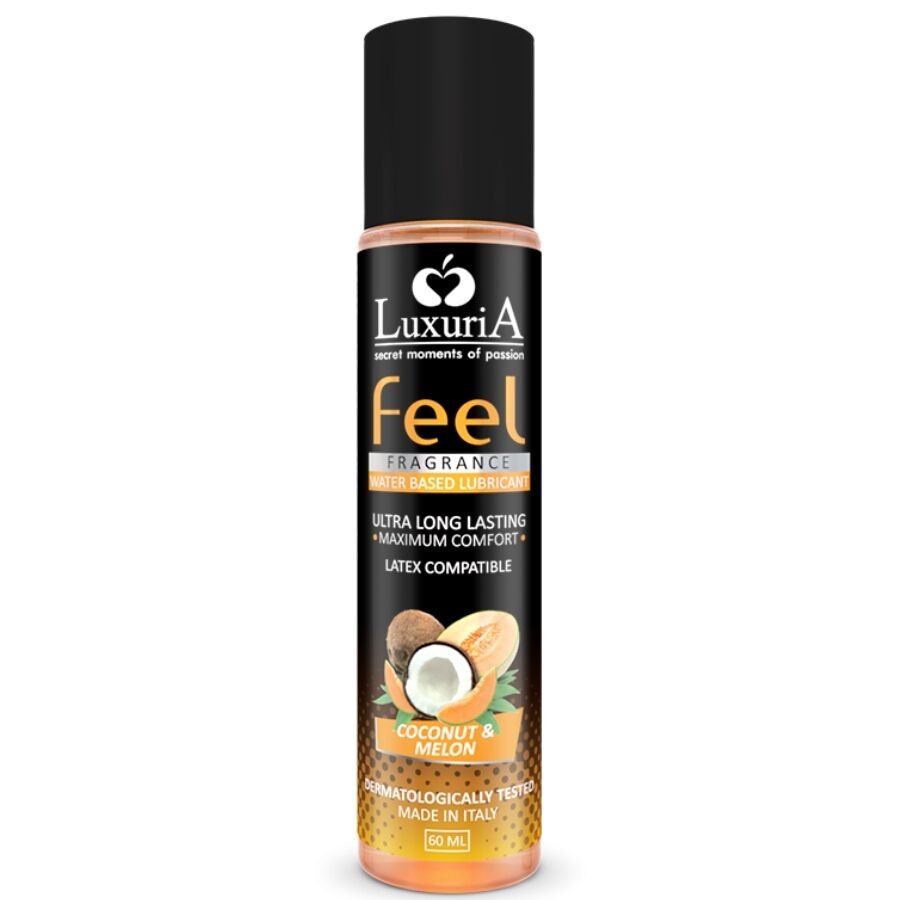 INTIMATELINE - LUXURIA FEEL LUBRICANTE BASE AGUA COCO Y MELON 60 ML - Con deliciosos Sabores - El Arte del Placer