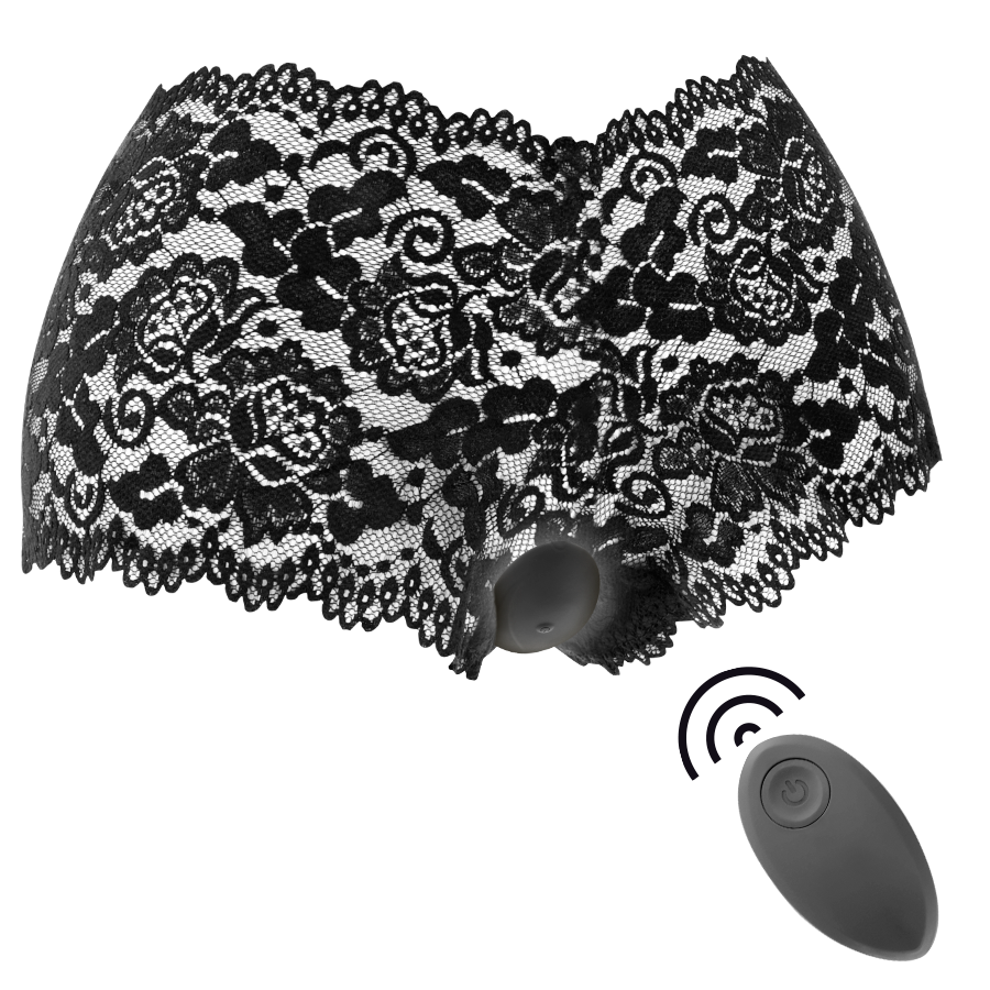 BLACK&SILVER - ZARA ESTIMULADOR CONTROL REMOTO CON PANTY GRATIS - JUGUETES BIENESTAR - El Arte del Placer