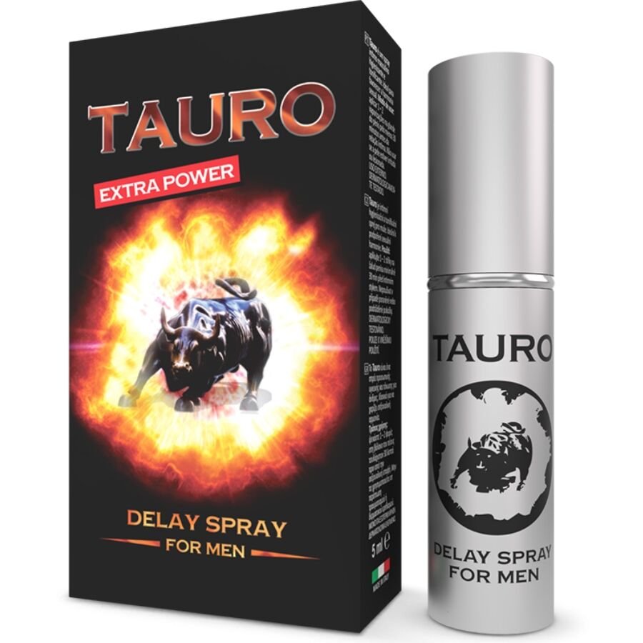 TAURO - EXTRA SPRAY RETARDANTE PARA HOMBRES 5 ML - DROGUERÍA - El Arte del Placer