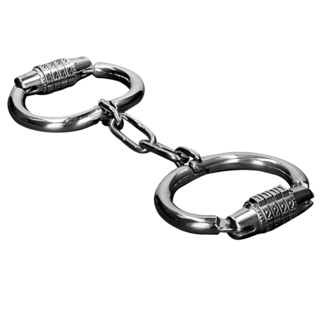 METAL HARD - ESPOSAS CON COMBINACIÓN DE CIERRE - BDSM & BONDAGE - El Arte del Placer