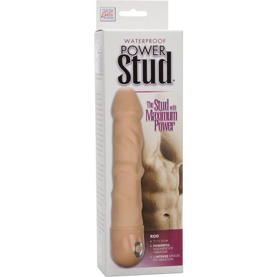 CALEXOTICS - POWER STUD ROD VIBRADOR NATURAL - JUGUETES BIENESTAR - El Arte del Placer