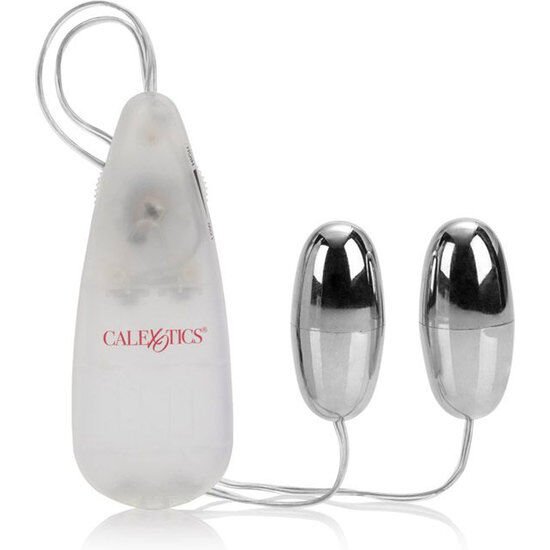 CALEXOTICS - BALAS VIBRADORAS PLATEADAS DUO - Estimuladores - El Arte del Placer