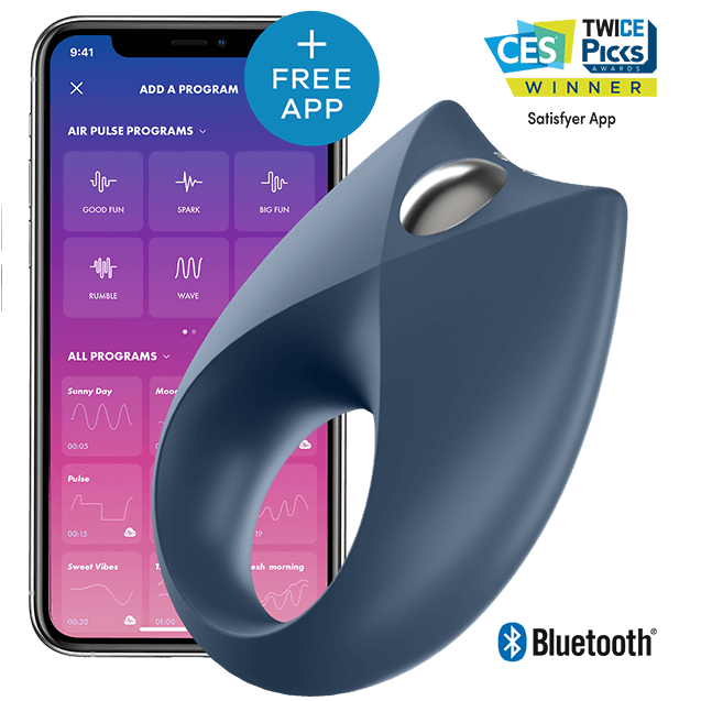 SATISFYER - POWERFUL ROYAL ONE ANILLO VIBRADOR APP - Accesorios para el pene - El Arte del Placer