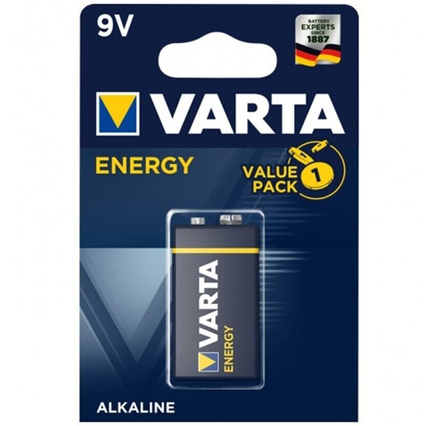 VARTA - ENERGY PILA ALCALINA 9V LR61 BLISTER*1 - ARTÍCULOS VARIOS - El Arte del Placer