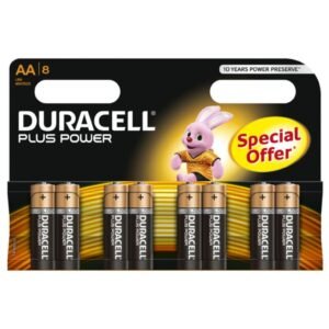DURACELL - PLUS POWER PILA ALCALINA AA LR6 BLISTER*8 - ARTÍCULOS VARIOS - El Arte del Placer