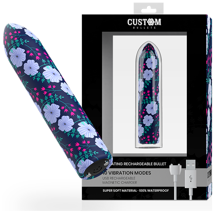 CUSTOM BULLETS - BALA RECARGABLE SPRING 10 INTENSIDADES - Balas vibradoras - El Arte del Placer