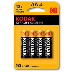 KODAK - XTRALIFE PILA ALCALINA AA LR6 BLISTER*4 - ARTÍCULOS VARIOS - El Arte del Placer