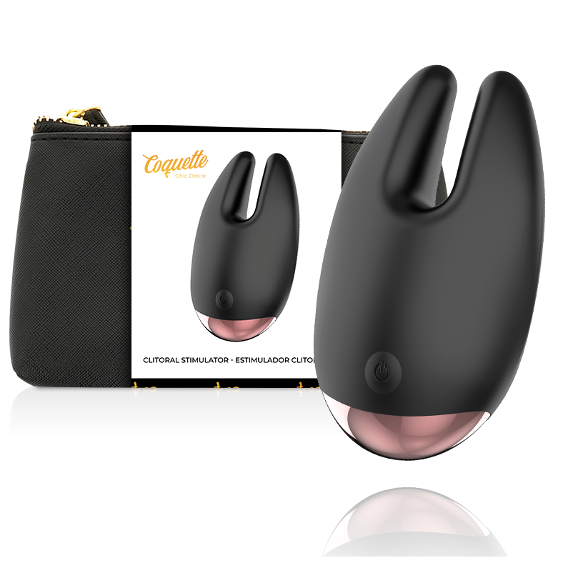 COQUETTE CHIC DESIRE - ESTIMULADOR CLÍTORIS NEGRO / GOLD - JUGUETES BIENESTAR - El Arte del Placer