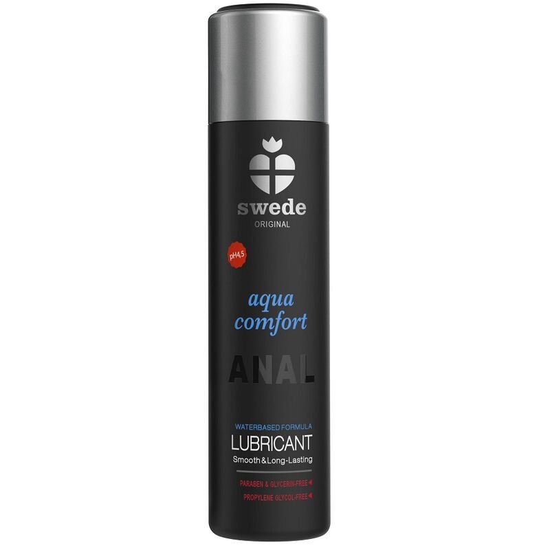 SWEDE - AQUA COMFORT LUBRICANTE ANAL BASE AGUA 60 ML - Anal con Relajante - El Arte del Placer