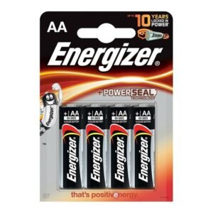 ENERGIZER - ALKALINE POWER PILA ALCALINA AA LR6 BLISTER*4 - ARTÍCULOS VARIOS - El Arte del Placer