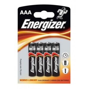 ENERGIZER - ALKALINE POWER PILA ALCALINA AAA LR03 BLISTER*4 - ARTÍCULOS VARIOS - El Arte del Placer